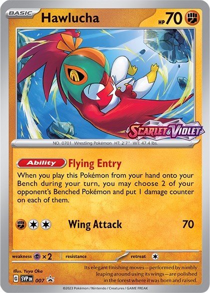 Hawlucha (007) [Scarlet &amp; Violet: promociones de Black Star] 