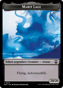 Marit Lage // Sand Warrior Double-Sided Token [Modern Horizons 3 Commander Tokens]-1
