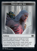 Wrenn and Six Emblem // Spirit (008) Double-Sided Token [Double Masters 2022 Tokens]-1