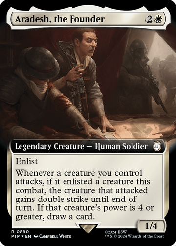 Aradesh, el Fundador (Ilustración extendida) (Reflectante de Surge) [Fallout] 