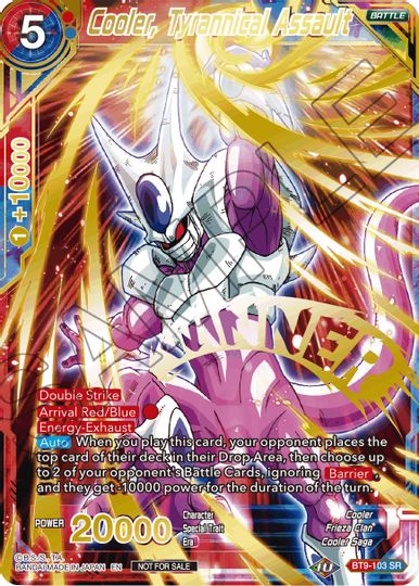 Cooler, Tyrannical Assault (Alternate Art Set 2021 Vol. 2) (BT9-103) [Tarjetas de promoción de torneos] 