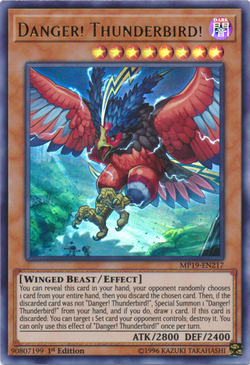 ¡Peligro! ¡Pájaro del Trueno! [MP19-EN217] Ultra Raro 