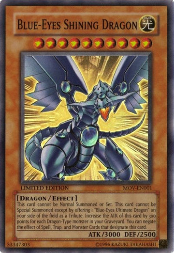 Dragón brillante de ojos azules [MOV-EN001] Súper raro 