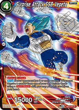 Ataque sorpresa SSB Vegeta (Baraja inicial: Orgullo de los Saiyans) (SD15-05) [Cross Spirits] 