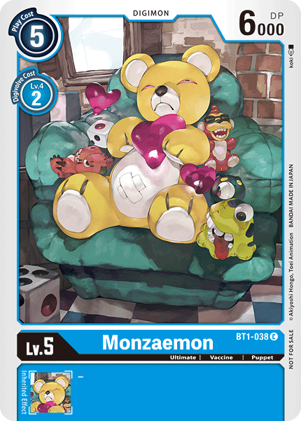 Monzaemon [BT1-038] (Paquete de torneo) [Lanzamiento de promociones especiales de la versión 1.0] 