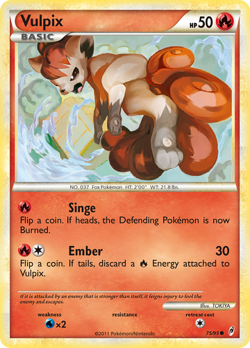 Vulpix (75/95) [Oro HeartGold y Plata SoulSilver: Call of Legends] 