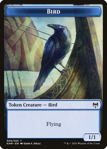 Dwarf Beserker // Bird Double-Sided Token [Kaldheim Tokens] - 0