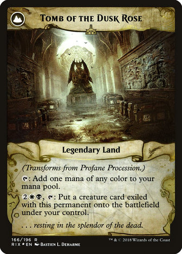 Profane Procession // Tomb of the Dusk Rose [Rivals of Ixalan Prerelease Promos] - 0