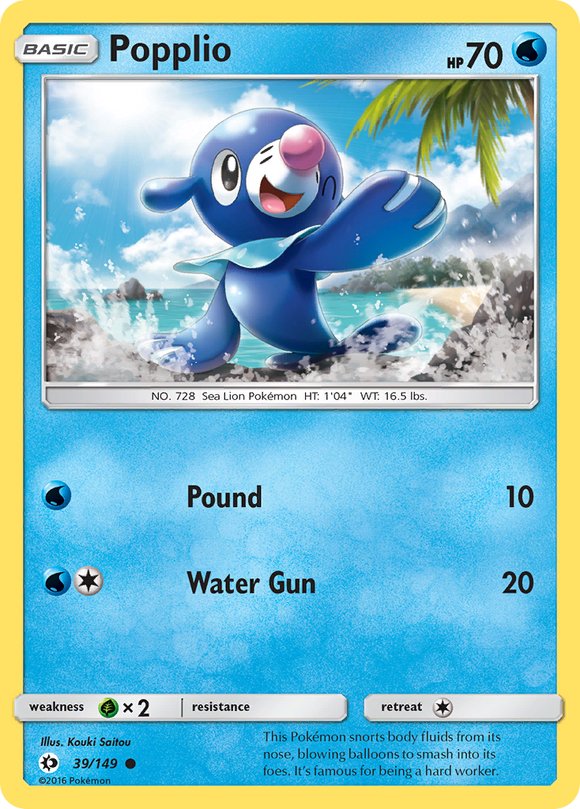 Popplio (39/149) [Sol y Luna: Conjunto básico] 