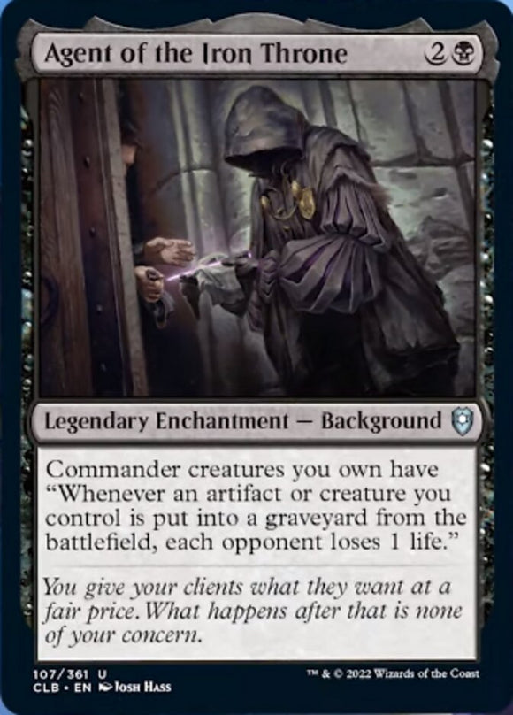Agente del Trono de Hierro [Commander Legends: Battle for Baldur's Gate] 