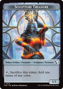 Sculpture Treasure // Beast Double-Sided Token [Reality Fracture Tokens]-1