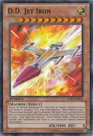 DD Jet Iron [HA07-EN035] Súper raro 