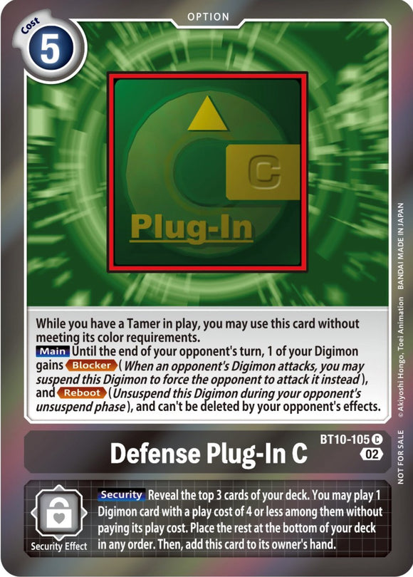 Complemento de defensa C [BT10-105] (paquete de evento 4) [Promociones de encuentros de Xros] 