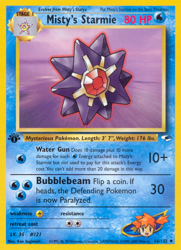 Starmie de Misty (56/132) [Héroes del gimnasio 1.ª edición] 