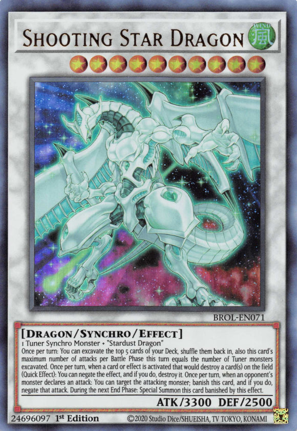 Dragón estrella fugaz [BROL-EN071] Ultra raro 