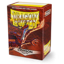Dragon Shield: Standard 100ct Sleeves - Crimson (Matte)-2