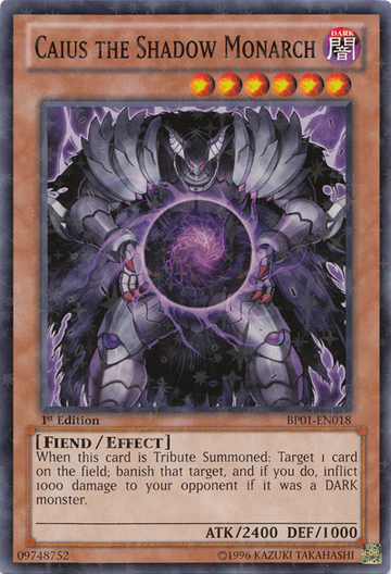 Caius el Monarca de las Sombras [BP01-EN018] Starfoil Raro 