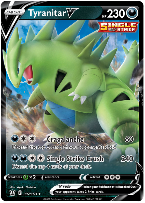 Tyranitar V (097/163) [Espada y escudo: estilos de batalla] 