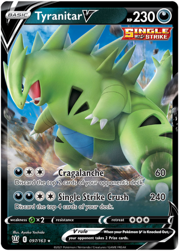 Tyranitar V (097/163) [Espada y escudo: estilos de batalla] 