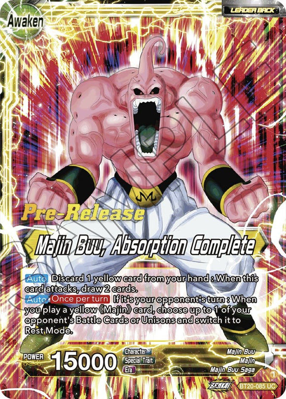Majin Buu // Majin Buu, Absorción Completa (BT20-085) [Promociones de prelanzamiento de Power Absorbed] 