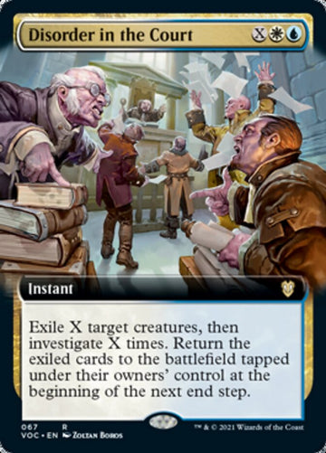 Desorden en la corte (ilustración ampliada) [Innistrad: Crimson Vow Commander] 