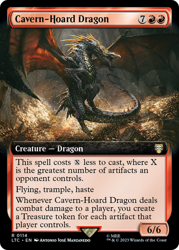 Dragón del tesoro de la caverna (ilustración ampliada) [El Señor de los Anillos: Cuentos del comandante de la Tierra Media] 