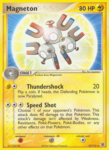Magneton (27/112) [EX: Rojo Fuego y Verde Hoja] 