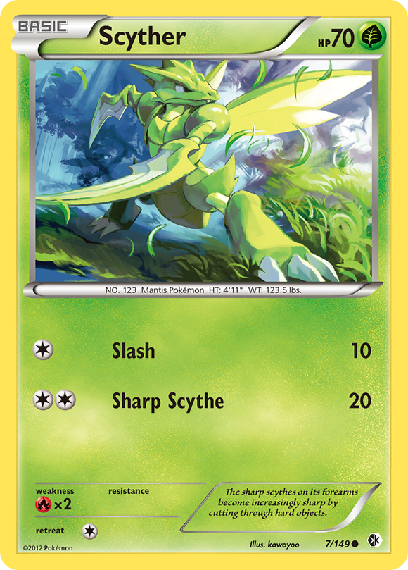Scyther (7/149) [Blanco y negro: fronteras cruzadas] 