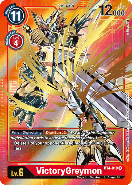 VictoryGreymon [BT4-019] (Arte alternativo) [Gran leyenda] 