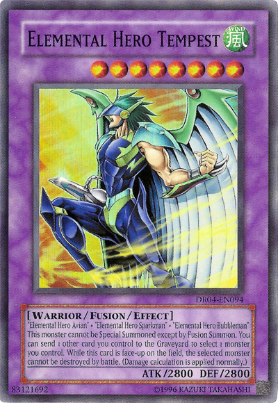 Héroe elemental Tempestad [DR04-EN094] Súper raro 