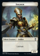 Soldier (09) // Cat Beast Double-Sided Token [Streets of New Capenna Commander Tokens]-1