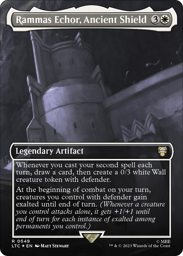 Rammas Echor, Escudo antiguo (sin bordes) (Surge Foil) [El Señor de los Anillos: Cuentos de la Tierra Media Commander] 