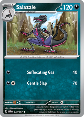 Salazzle (140/197) [Escarlata y Violeta: Llamas de obsidiana] 