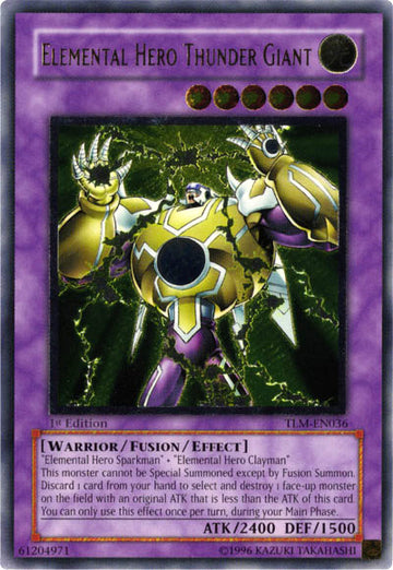 Héroe elemental Gigante del trueno [TLM-EN036] Raro definitivo 