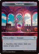 Elemental (0003) // Treasure Double-Sided Token [Secrets of Strixhaven Tokens]-2