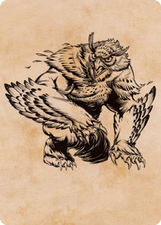 Tarjeta de arte de Owlbear (Showcase) [Serie de arte de Dungeons &amp; Dragons: Adventures in the Forgotten Realms] 