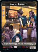 Zombie Employee // Food (011) Double-Sided Token [Unfinity Tokens]-1