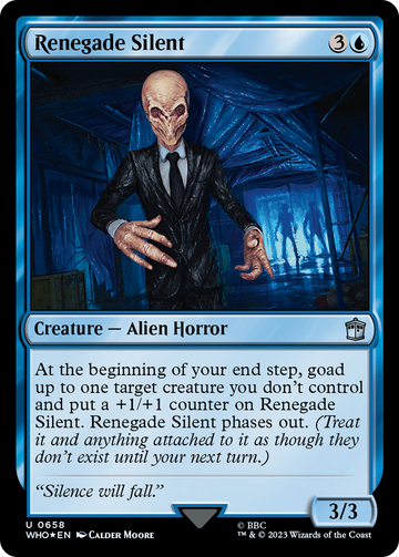 Renegado silencioso (reflectante de aumento) [Doctor Who] 