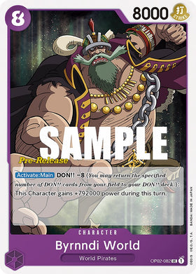 Byrnndi World [Tarjetas de prelanzamiento de Paramount War] 