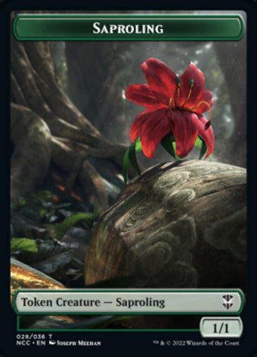 Beast // Saproling Double-Sided Token [Streets of New Capenna Commander Tokens] - 0