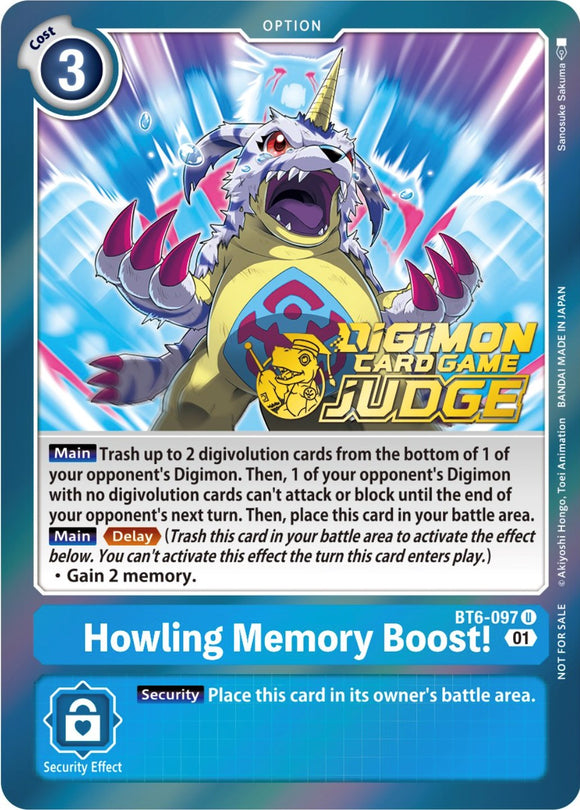 Aullando la memoria! [BT6-097] (Paquete de juez 3) [Promociones de doble diamante] 