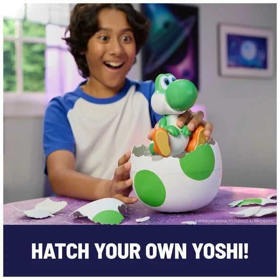 Super Mario Galaxy Movie, Hatchin' Yoshi Interactive Yoshi Figure