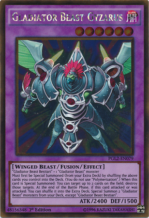 Bestia Gladiador Gyzarus [PGL2-EN079] Oro Raro 