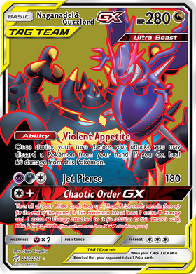 Naganadel y Guzzlord GX (223/236) [Sol y Luna: Eclipse Cósmico] 