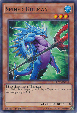 Spined Gillman [BP03-EN059] Shatterfoil Raro 
