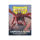 Dragon Shield: Standard 100ct Sleeves - Crimson & Silver (Dual Matte)-3