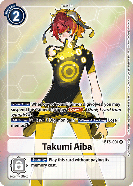 Takumi Aiba [BT5-091] (Promoción de compra por caja) [Promociones de Battle of Omni] 