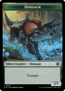Dinosaur Beast // Dinosaur Double-Sided Token [The Lost Caverns of Ixalan Commander Tokens]-2