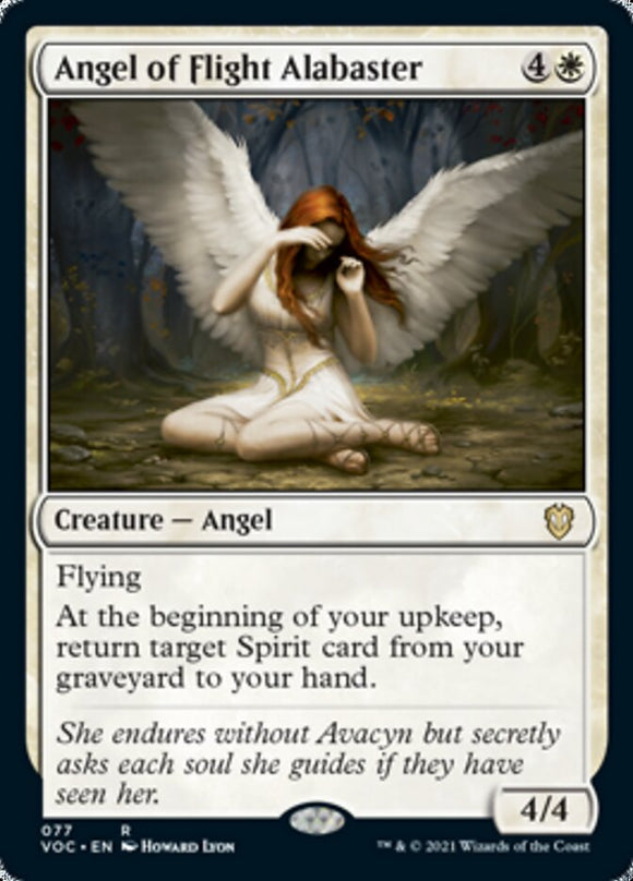 Ángel del vuelo Alabastro [Innistrad: Crimson Vow Commander] 