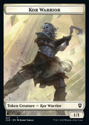 Kor Warrior // Shapeshifter (023) Double-Sided Token [Commander Legends: Battle for Baldur's Gate Tokens]-1